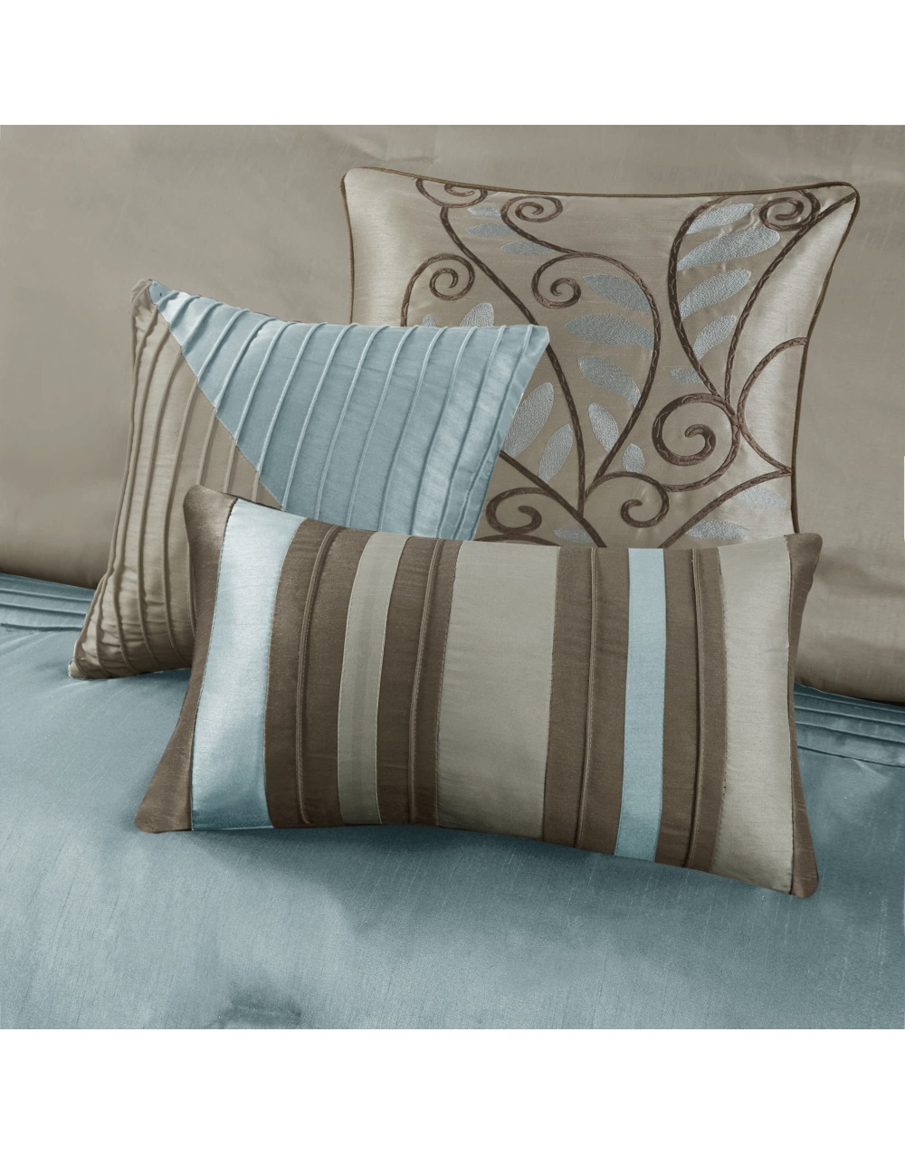 blue-faux-silk-comforter-set-casual-bedding-3