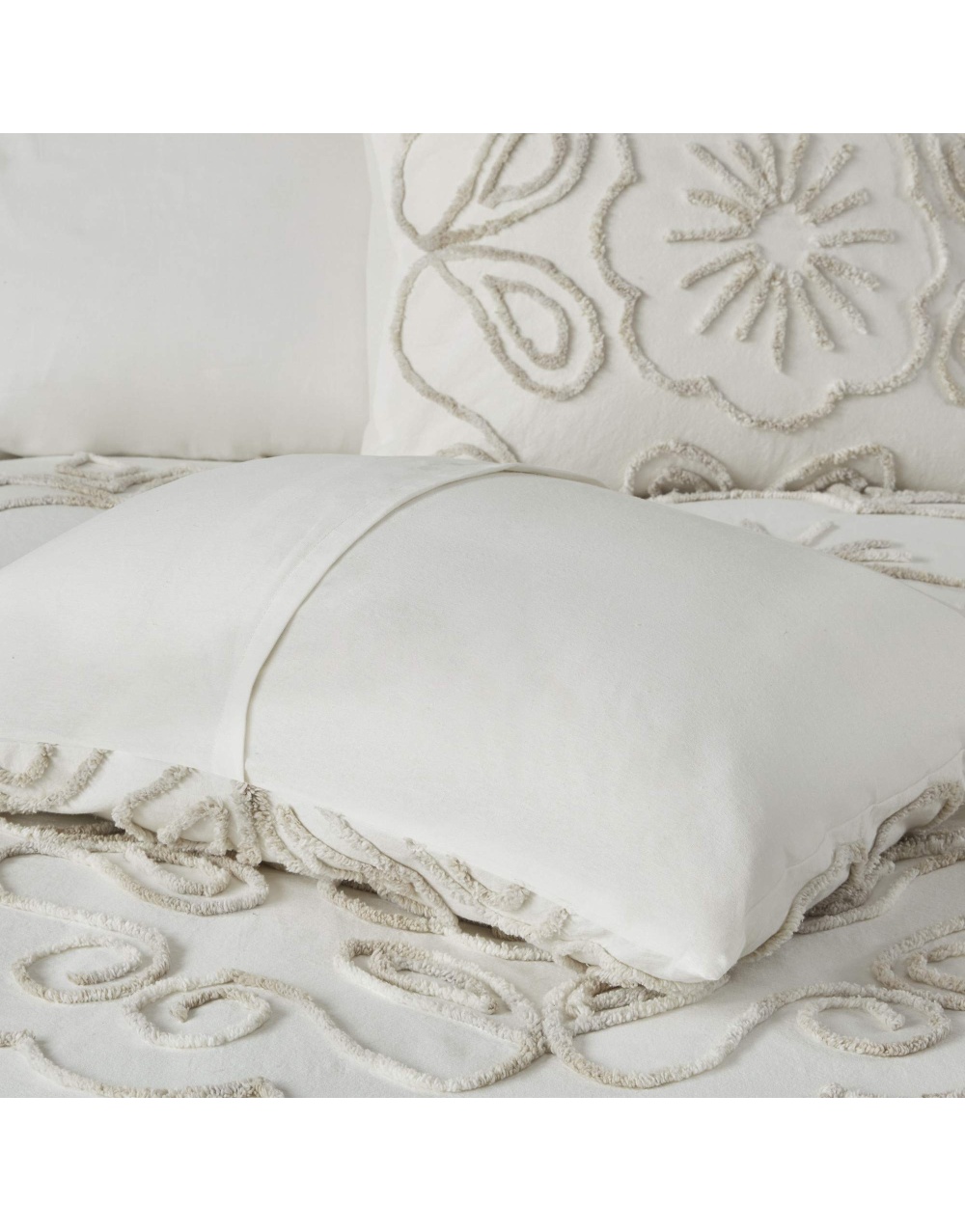 chenille-cotton-ivory-taupe-bedding-comforter-set-5