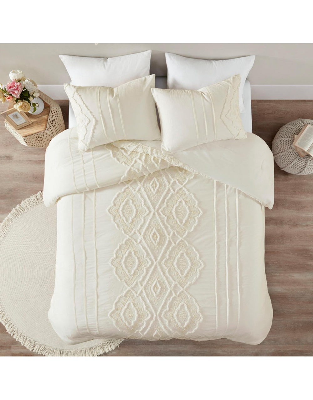 chenille-tufted-off-white-bedding-comforter-set-2