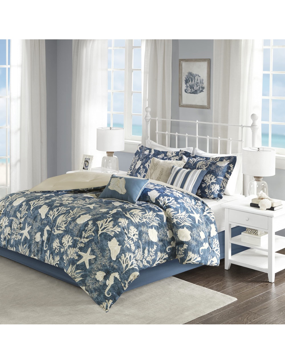 cotton-starfish-navy-blue-bedding-set-1