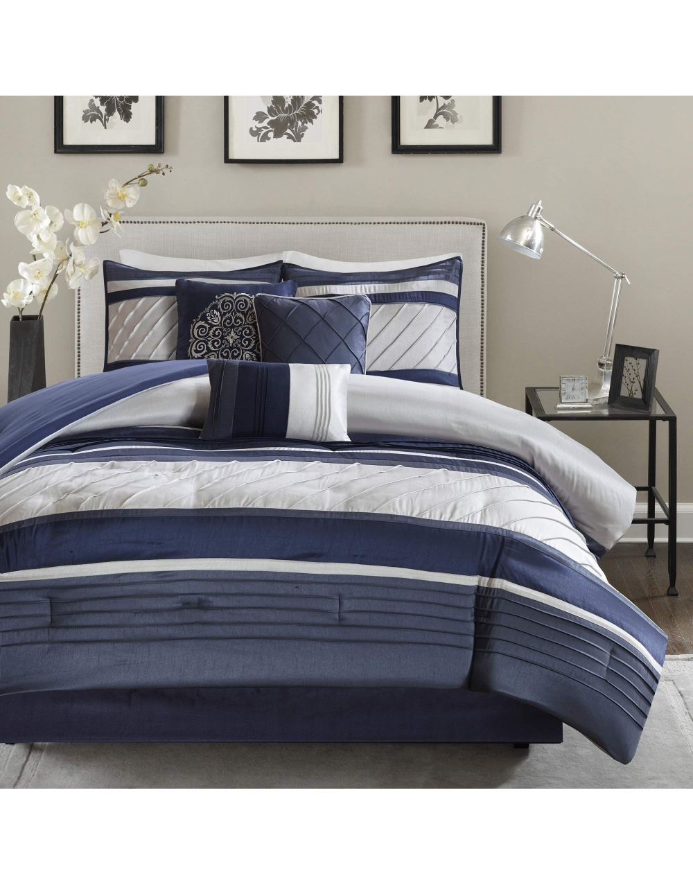 faux-silk-bedding-set-navy-blue-5