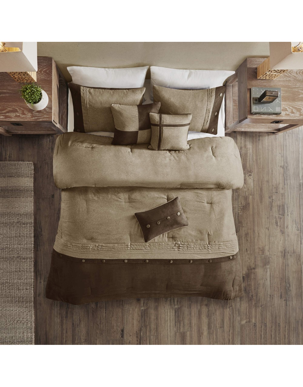 rustic-brown-faux-suede-bedding-set-5