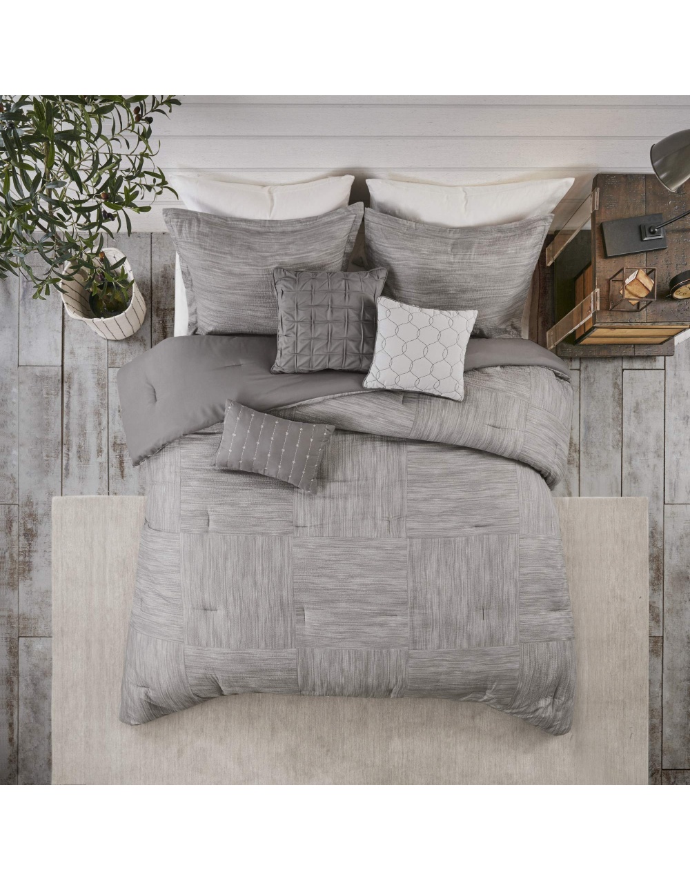 seersucker-print-grey-bedding-comforter-set-3