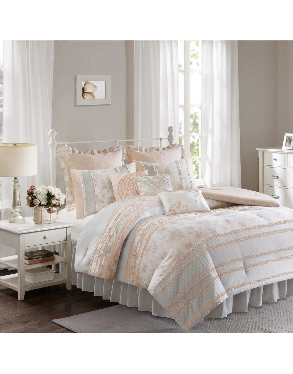 serendipity-peach-cotton-bedding-comforter-set-1