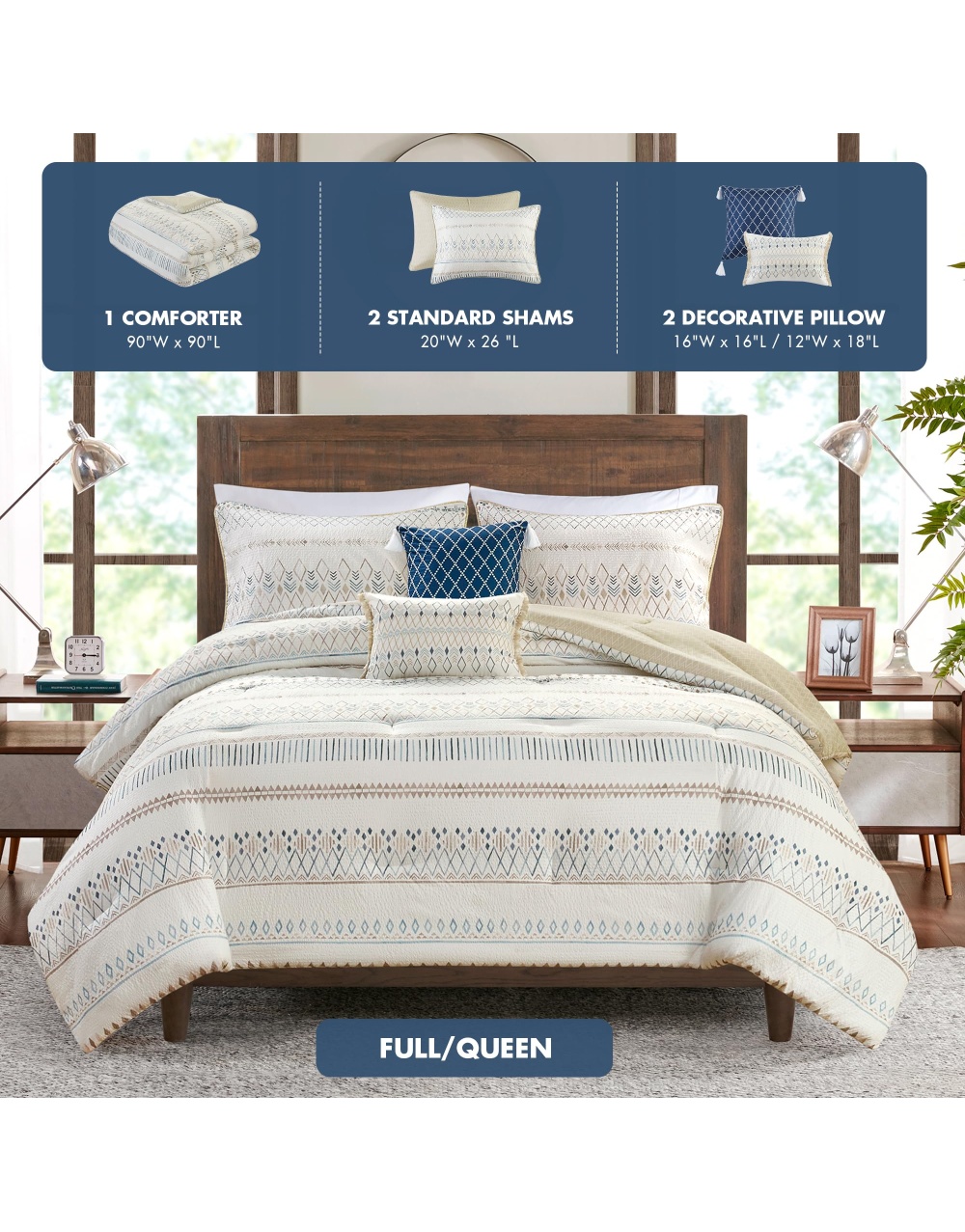 taupe-blue-seersucker-bedding-comforter-set-6